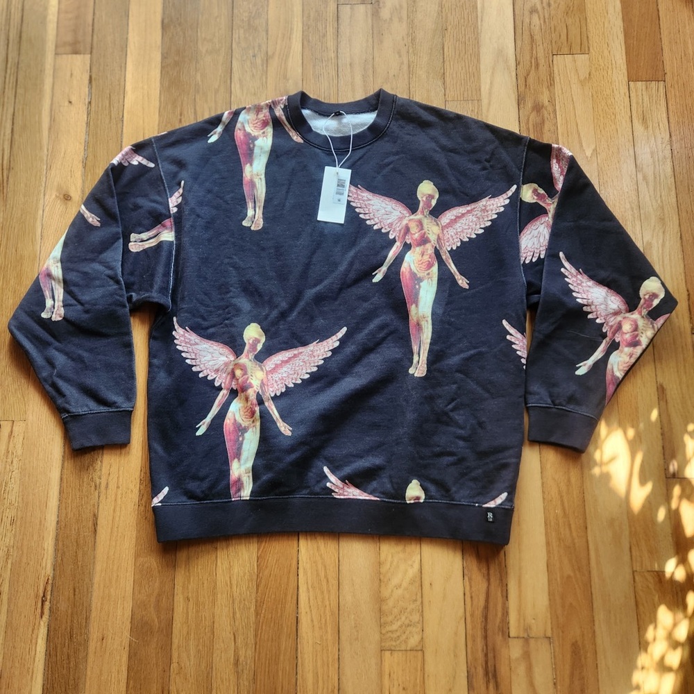 R13 black nirvana in utero sweatshirt NEW